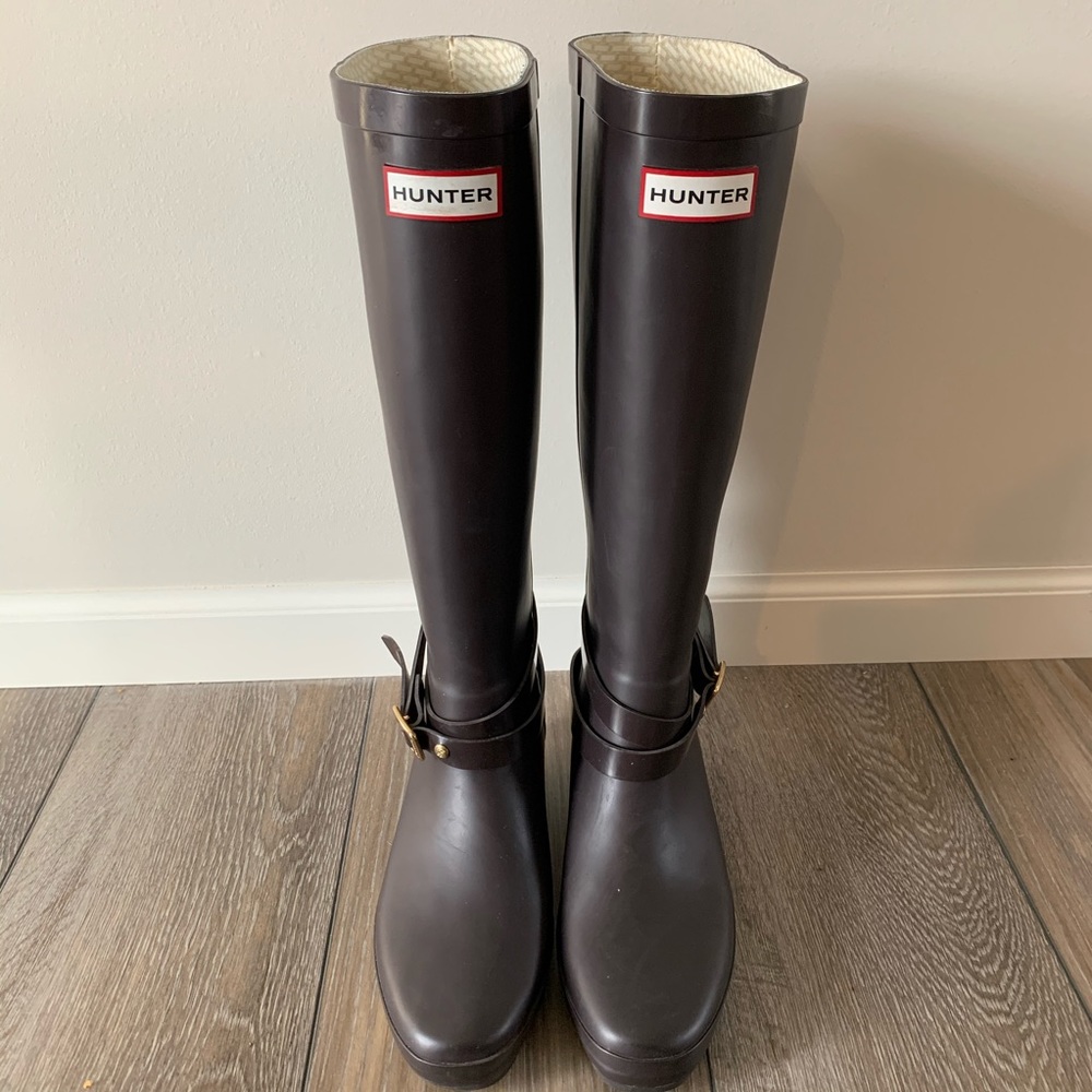 Hunter Andora Tall Rain Boots Matte Size 6